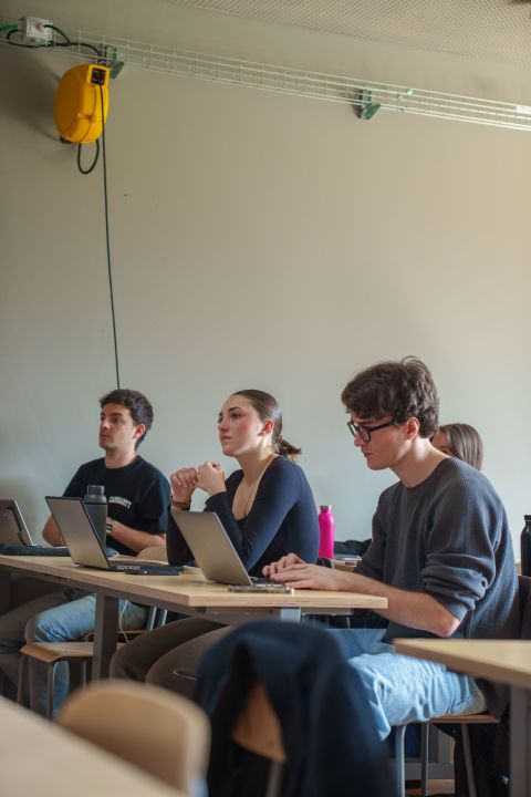 Students during the H-FARM College masterclass